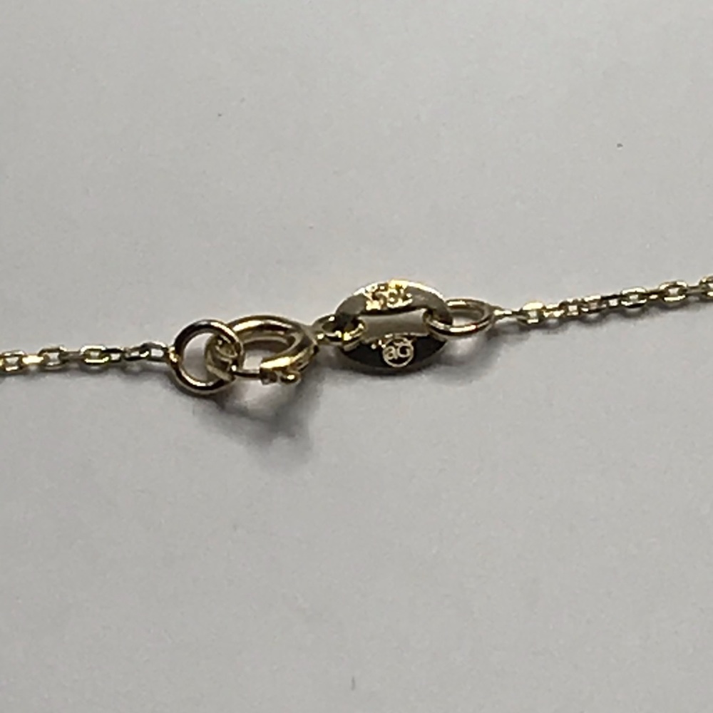 10k Real Gold Flower Necklace - image 6